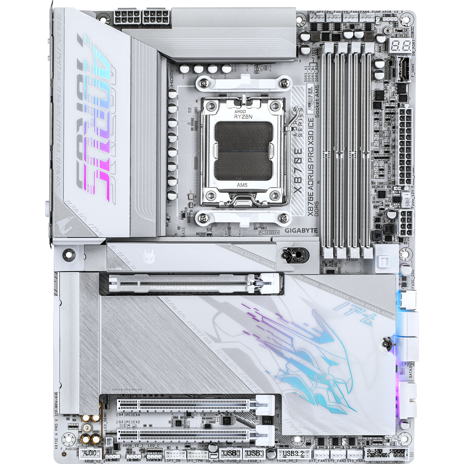 Материнская плата Gigabyte X870E AORUS PRO X3D ICE
